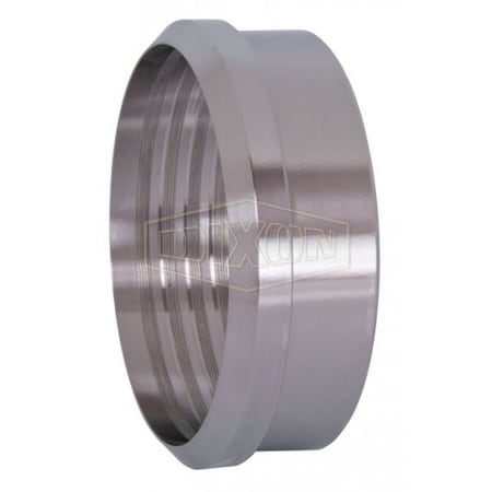 Dixon Recessless Ferrule, 1 in Nominal, Plain Beveled Seat End Style, 304 SS, Domestic 14R-G100